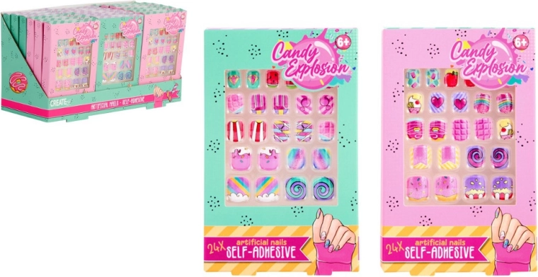 Create It! Candy farebné nalepovacie nechty