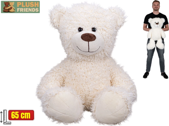 Plyšový medveď Plush Friends 65 cm biely