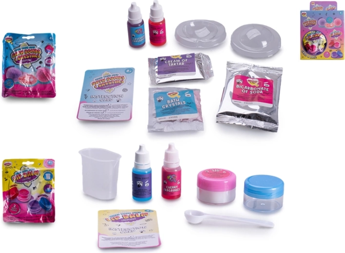 Kreatívna sada na výrobu balzamu na pery alebo kúpeľovej bomby s ovocnou vôňou