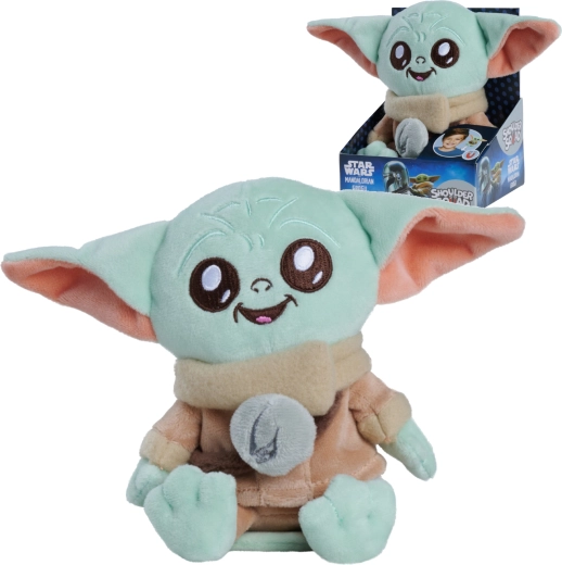 Plyšák Grogu STAR WARS The Mandalorian Shoulder Squad 12 cm