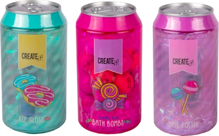 Create It! Candy darčeková plechovka s detskou kozmetikou