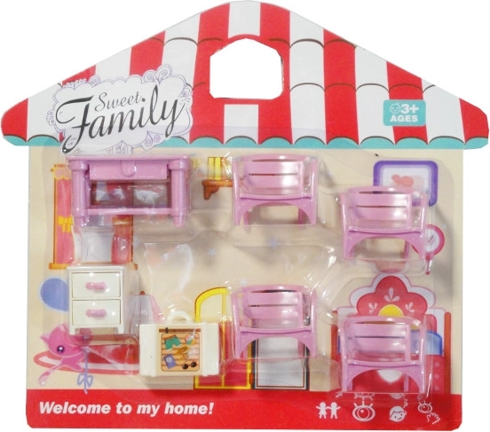 Detská sada izbového nábytku s kufríkom