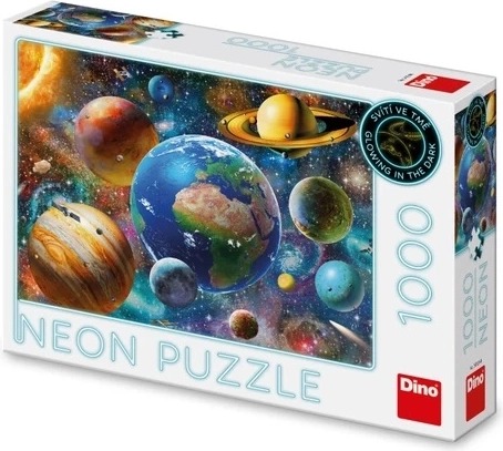 Puzzle Neonové Planéty 1000 Dielikov Dino