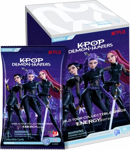 K-pop Demon Hunters – Energy Edition – zberateľský booster box kariet (12 balíčkov)