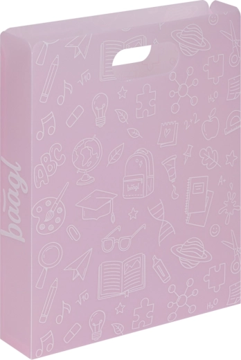 Baagl plastové dosky na školské zošity ružové