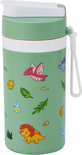 Detská termoska s pítkom TORO 400 ml dinosaury