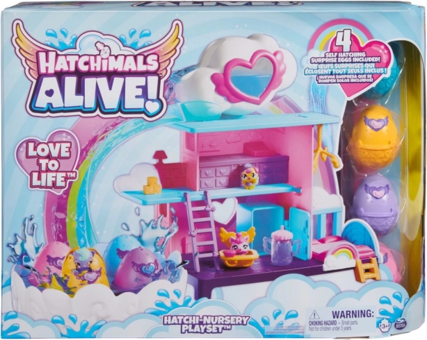 Hatchimals hracia sada Dúhový svet liahnuťa vo vode