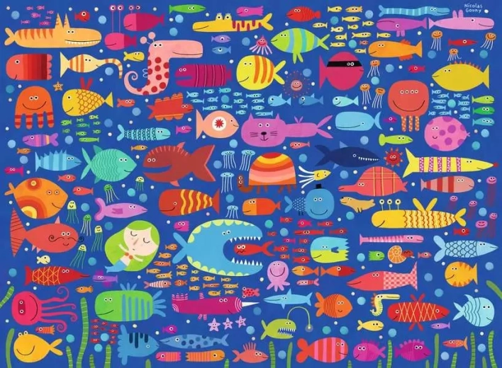 Ravensburger puzzle Rybie kamarátky XXL 200 dielikov