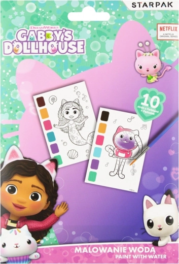 Vodové maľovanie s motívom Gabby's Dollhouse