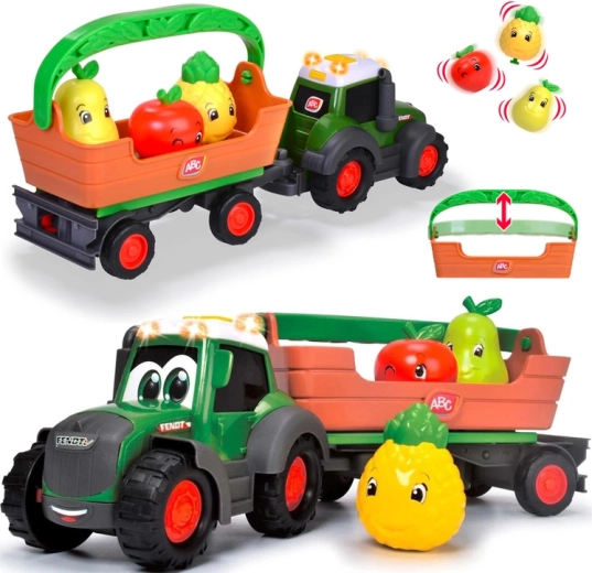 Interaktívny traktor Fendt s odnímateľným prívesom a ovocím