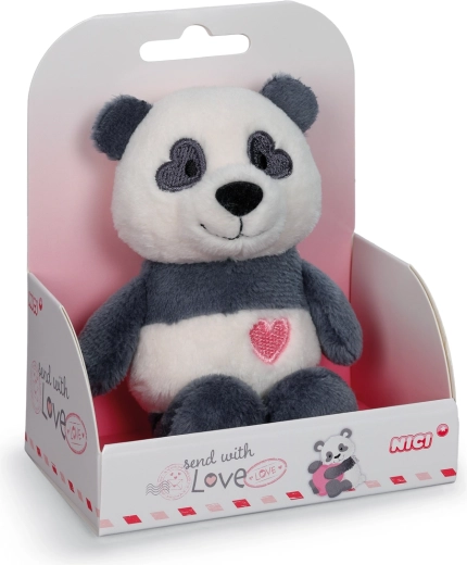 Nici plyšová panda Love v darčekovej krabičke 12 cm
