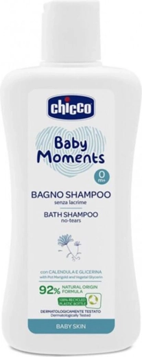 Chicco sprchový gél 2v1 na vlasy a telo Baby Moments 200 ml