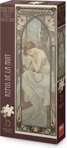 Dino panoramatické puzzle Alfons Mucha – Odpočinok noci (75 dielikov)