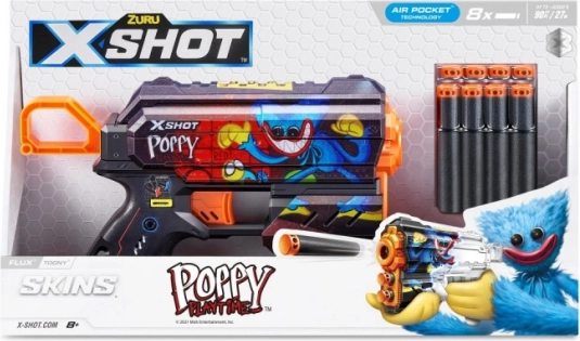 Pistole na penové šípky X-SHOT Flux Toony – 8 šípok