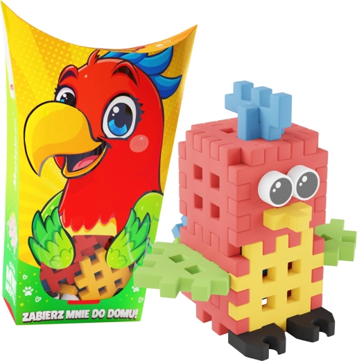Stavebnica Mini Waffle Pocket Pets – papagáj
