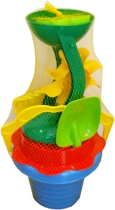 Súprava na piesok s mlynčekom, vrúbkovaná