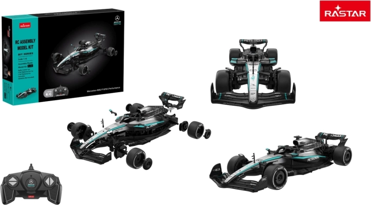 Rastar RC auto Mercedes-AMG F1 W16 E Performance stavebnica 1:16 čierne - 1 kus