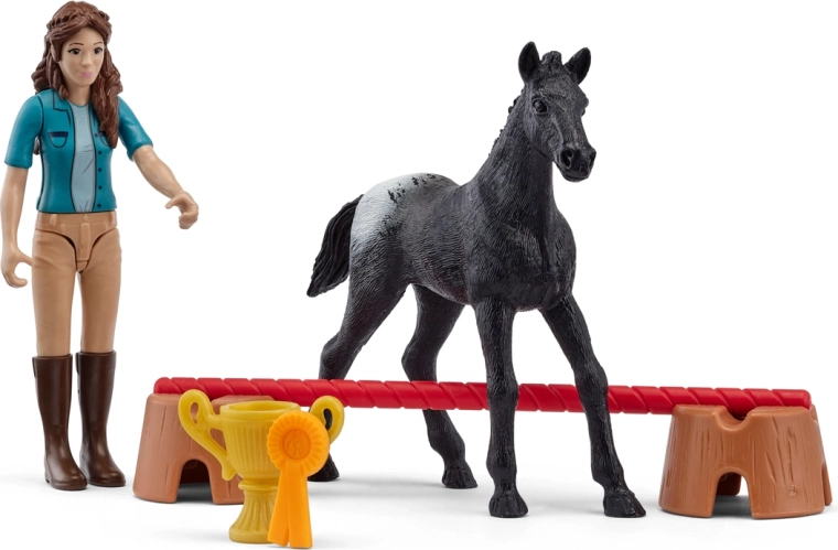 Schleich pocket set víťazstvo na turnaji s Lisou a žriebätom Flocke - 1 kus