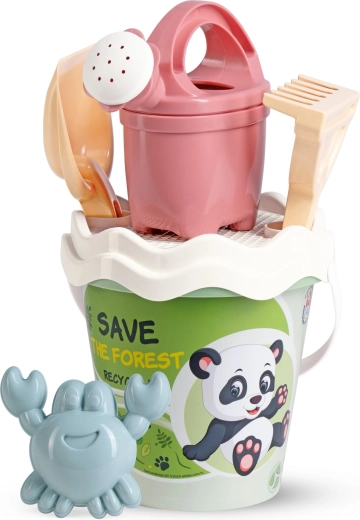 Androni recyklovaná pastelová sada na piesok s kanvičkou, 6 dielov