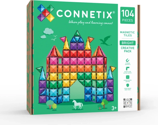 Bright Creative Pack magnetická stavebnica 104 dielov