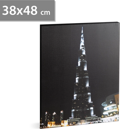 LED obraz na stenu Burj Khalifa, 38 × 48 cm