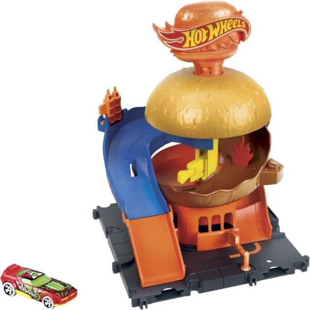 Hot Wheels City centrum mesta herný set s autíčkom