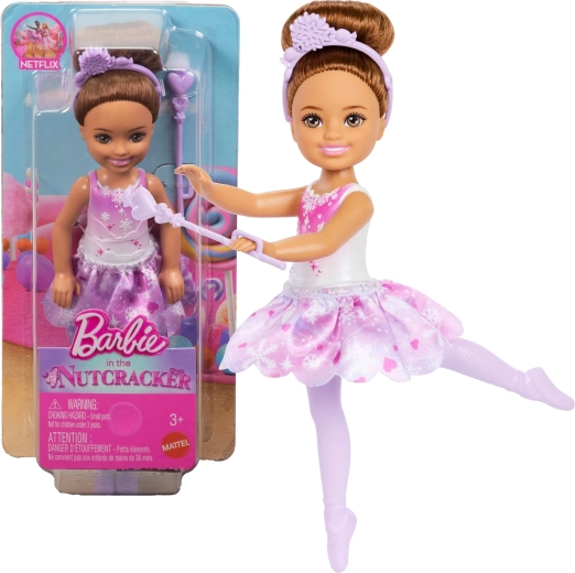 Barbie Chelsea snehová víla baletka z Barbie v Luskáčikovi - 1 kus