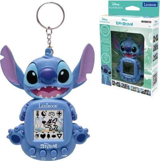 Interaktívny virtuálny maznáčik DISNEY STITCH na kľúče Lexibook