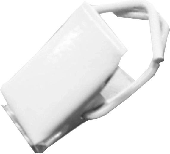 Kovový klips na záclony, biely (25 ks)