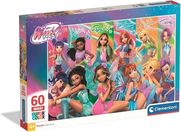 Puzzle Clementoni SuperColor Maxi Winx Club 60 dielikov