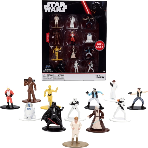 Sada 12 kovových figúrok STAR WARS Metalfigs – séria 1