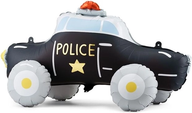Fóliový stojaci balónik policajné auto mix - 1 kus