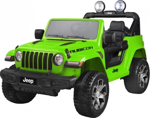 Elektrické autíčko JEEP Wrangler Rubicon 4x4 pre deti – Zelená