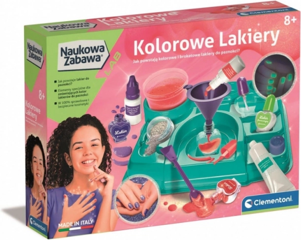 Clementoni kreatívna sada na výrobu lakov na nechty pre deti