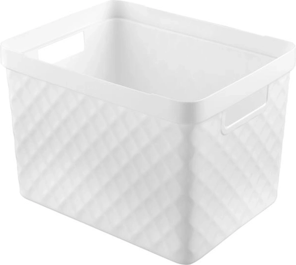 Plastový košík HEIDRUN 36 × 27 × 23 cm, mix farieb