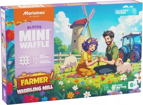 Marioinex Mini waffle farma – veterný mlyn (100 dielikov)