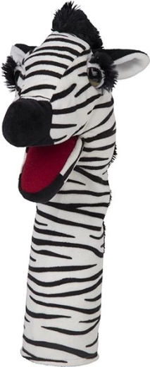 Nature Planet plyšový ručný maňáskový zebra