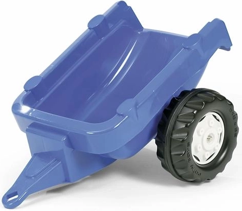 Modrý jednonápravový príves za traktor Rolly Kid