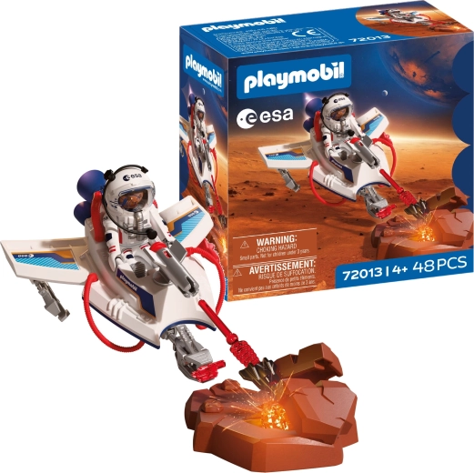 Playmobil ESA vesmírny klzák s astronautkou a doplnkami, 48 dielov