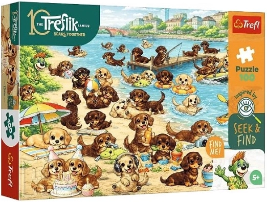 Trefl puzzle Seek & Find Jazvece a Treflíci 100 dielikov