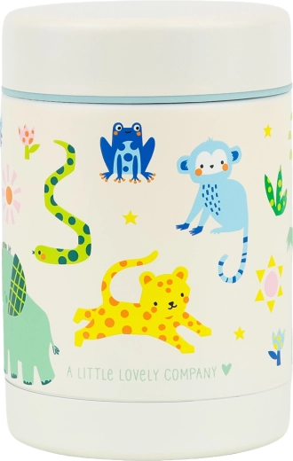 A Little Lovely Company izolovaná nerezová dóza na jedlo džungľa 300 ml
