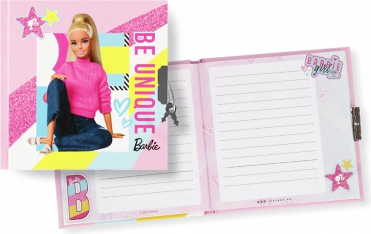 Zápisník Barbie so zámkom - 1 kus