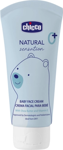 Chicco krém na detskú tvár s bambuckým maslom a vitamínom E Natural Sensation 50 ml