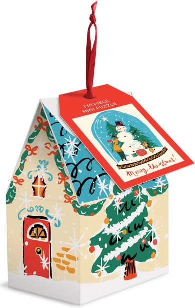 Zimné puzzle snehuliak GALISON 130 dielikov