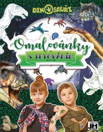 Omaľovánky s tetovaniami – dinosaury