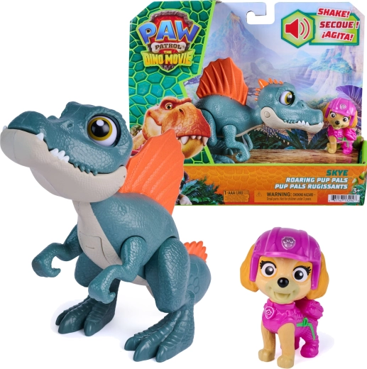 Spin Master Labková patrola Dino film: Skye a interaktívny spinosaurus Roaring Pup Pals 12,5 cm
