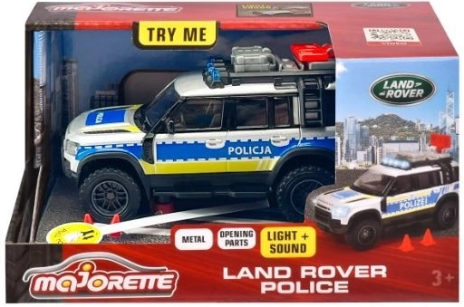Majorette Grand Land Rover policajné vozidlo 12,5 cm