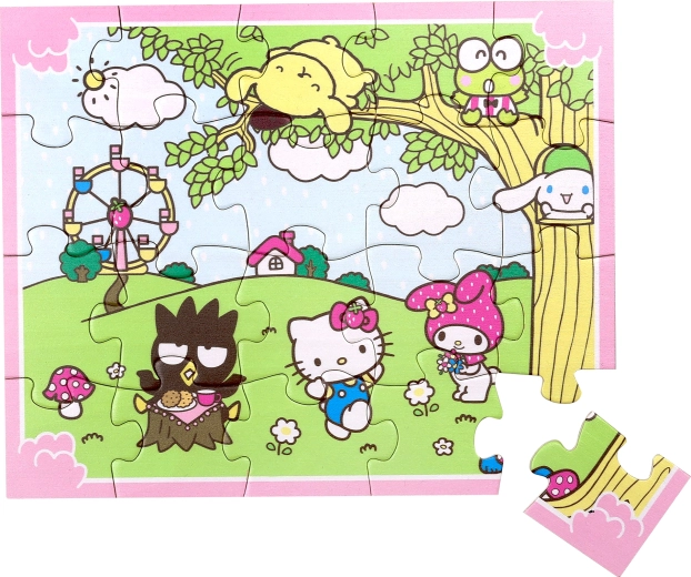 Drevené puzzle Hello Kitty – 20 dielikov