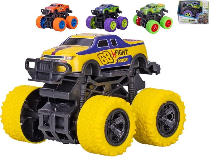 Kovový monster truck so zotrvačníkom 10 cm