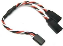 Y rozbočovací kábel pre servo Futaba 30 cm (krútený) - 1 kus